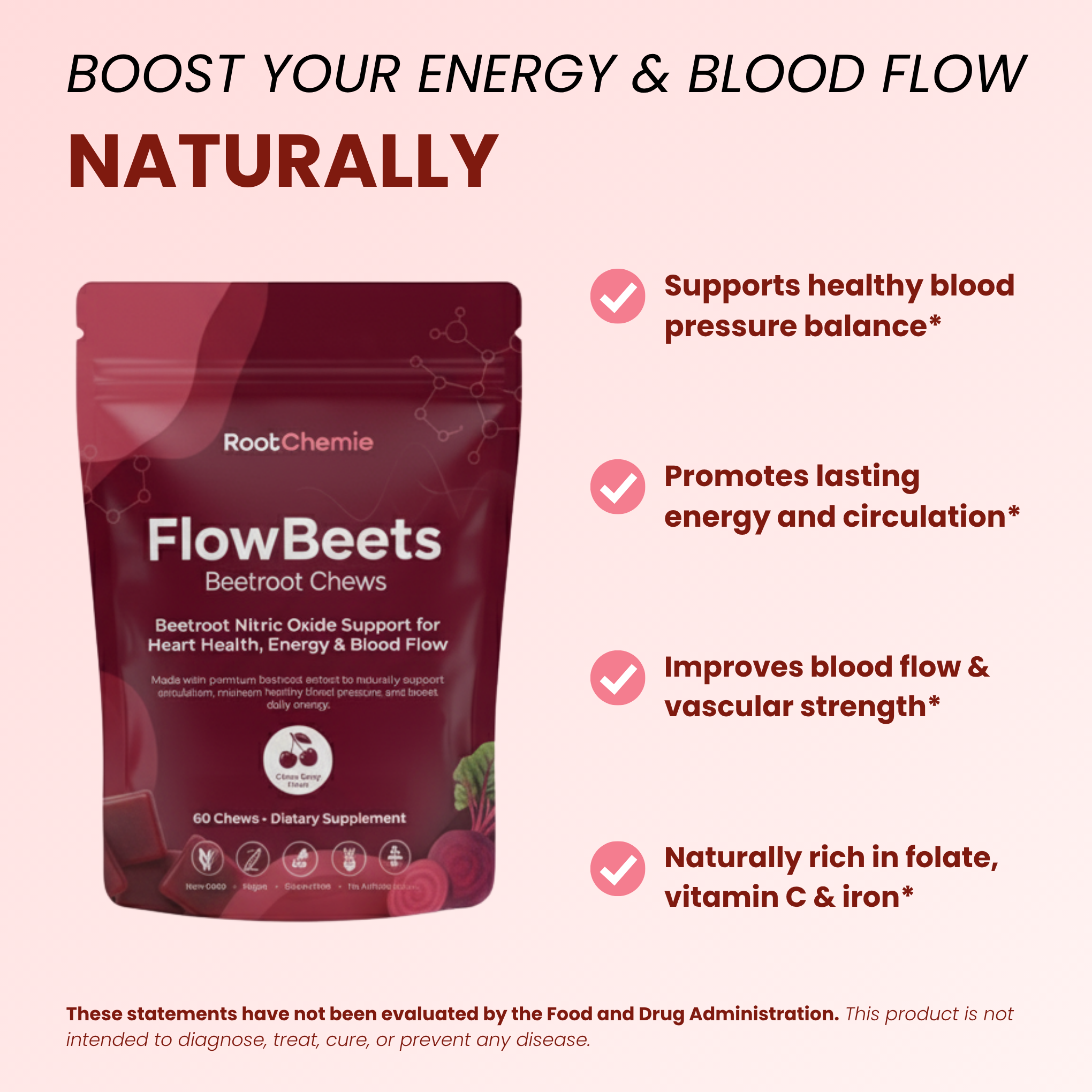 FlowBeets Beetroot Chews